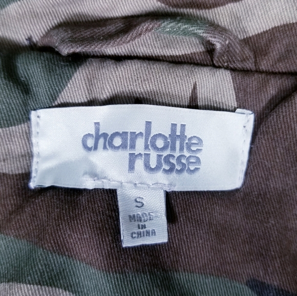 Charlotte Russe Camo Utility Jacket, Size S - Picture 13 of 14